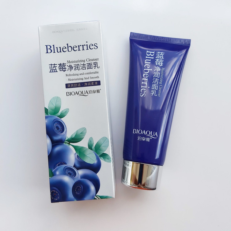 فوم شستشوی صورت تیوپی بلوبری بیوآکوا BIOAQUA